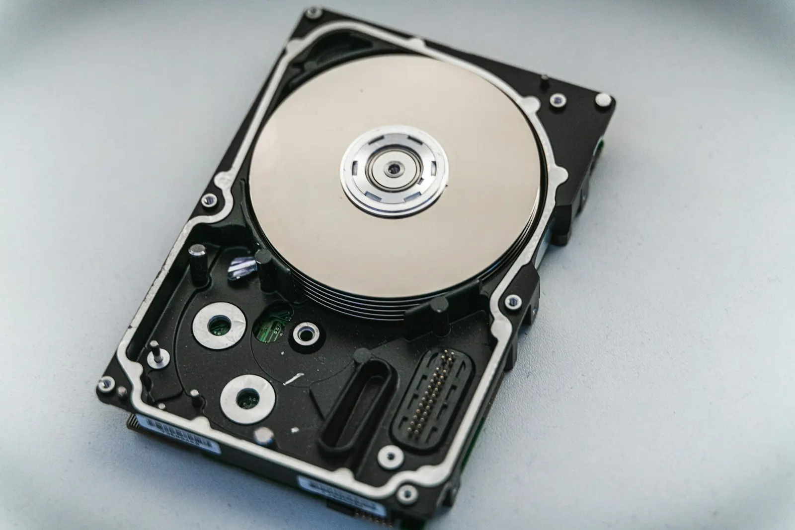 Open hard disk drive
